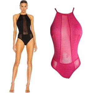 Wolford Juventas Beach body Mesh Panels Swimsuit Variable Strap quick-drying XS